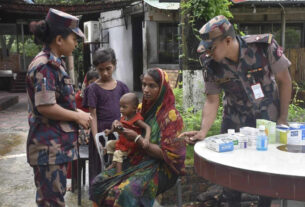 বন্যায় দুর্গতদের উদ্ধার তৎপরতা ও চিকিৎসাসেবা প্রদান বিজিবি’র